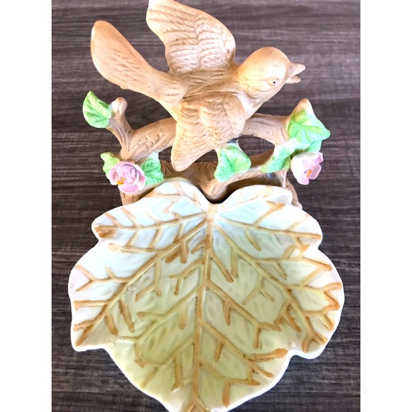 Vintage Lenwile Ardalt Tawain Porcelain Bird Soap/Candy Nut Dish - Picture 1 of 10